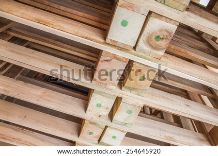 Pattern and texture of pallet wood
