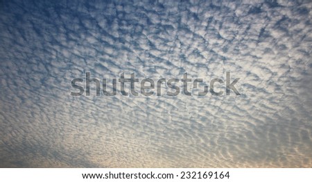 beautiful cloud pattern in the sky