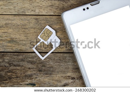 smart phone use with micro sim card by adapter and normal sim card, white screen
