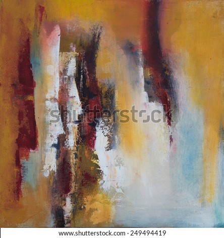 abstract original painting on canvas, faces in profile, can be used as background or poster