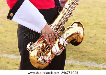 The saxophone for music instrument