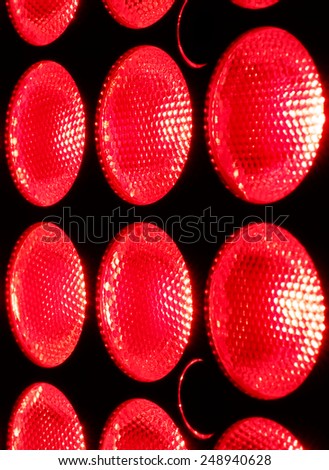 Red led lamp