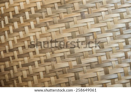 Texture on Bamboo to intertwine as to tray Thai style or Asian style