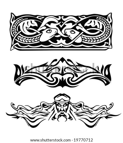 stock vector tattoo in gothic style