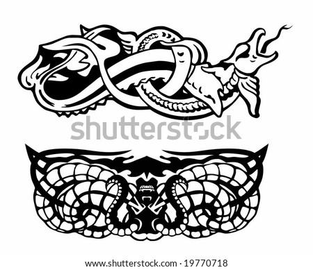stock vector tattoo in gothic style