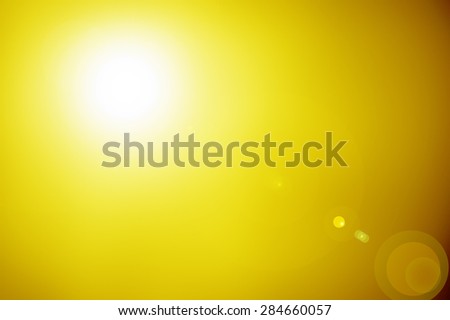 Abstract background, yellow and white light flashed for design