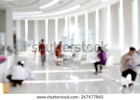 business people in office in blurry for background