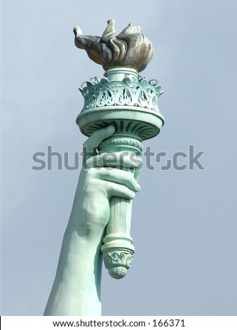 statue of liberty torch. of the Statue of Liberty