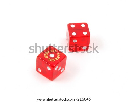 5 rolled on red dice