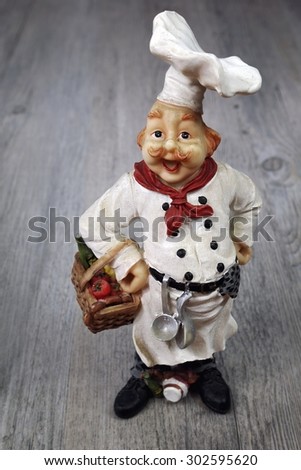 Vintage figurine: French head-cook