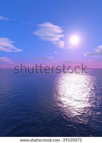 Sea at evening