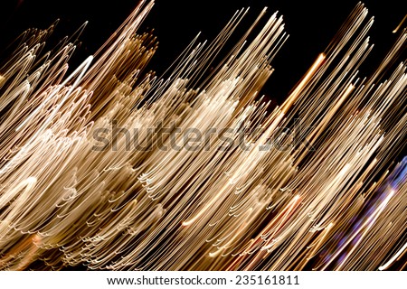 Light streaks abstract background, shot using super slow shutter and moving the camera.
