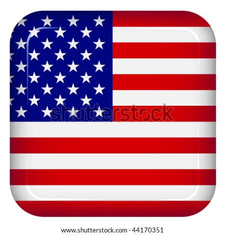 stock vector Vector USA flag