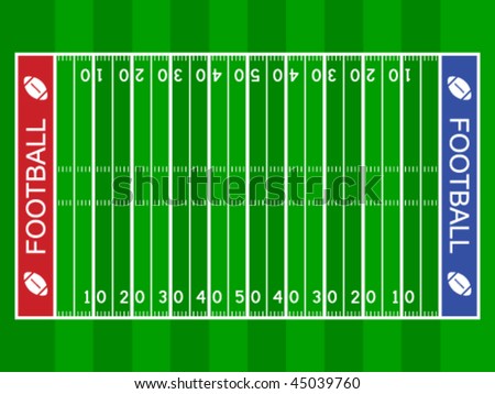 Vector American Football Field - 45039760 : Shutterstock