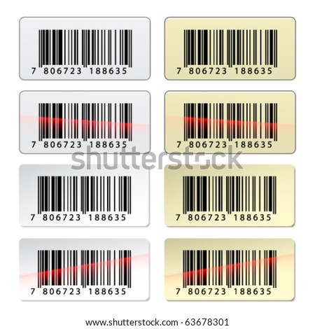 barcode label sticker. EAN arcode stickers