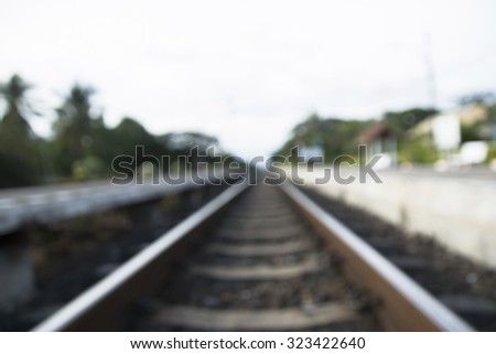 Blurred Diract Railroad , rail , rails , track , railway