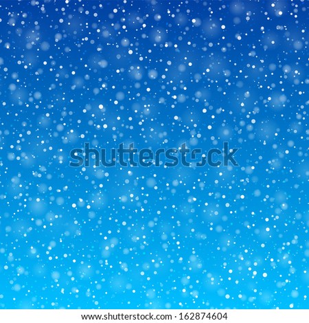 Falling Snow Background. Vector.