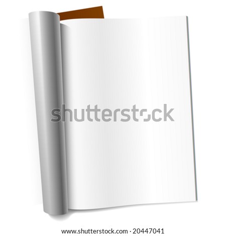 lank page of magazine. blank page. lank page of magazine.