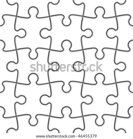 jigsaw puzzle template. Seamless Jigsaw Puzzle.