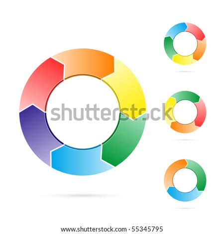 Logo Design Chocolate on Stock Vector   Shutterstock Arrows In A Circle Flow Vector 55345795