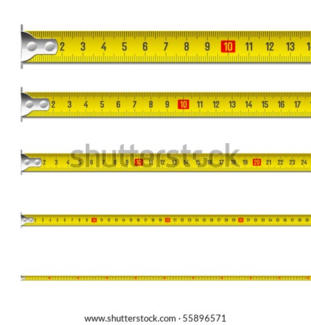 Tape measure in centimeters Vector. Tape measure in centimeters Vector.