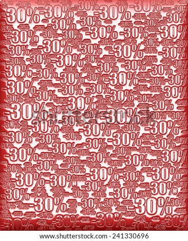 30% glossy red background