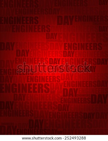 Engineers Day with same text on red gradient background.