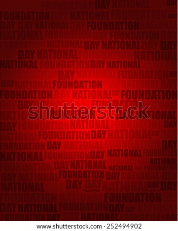 National Foundation Day with same text on red gradient background.