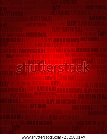 National Aboriginal Day with same text on red gradient background.