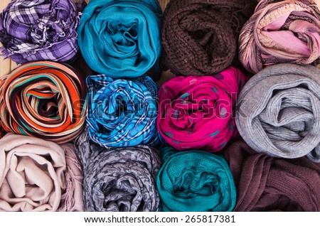 Accessory - Scarfs - Different Textures And Colors / Accessory - Scarfs