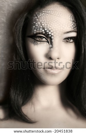 extreme makeup ideas. extreme make up. stock photo : Close-up; stock photo : Close-up. Saralayar