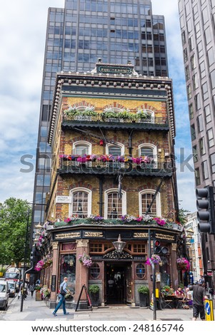 LONDON, UK - JUNE 26, 2014 : Victorian Grade 2 listed building named \