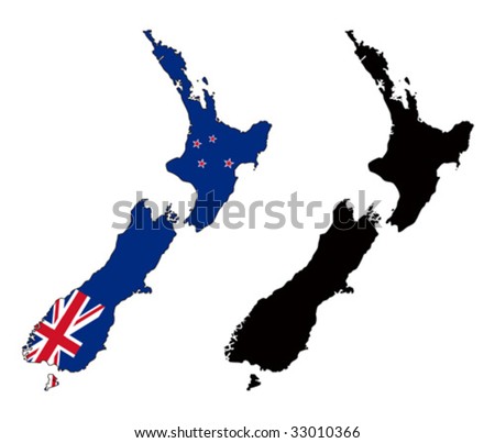 and flag of new zealand