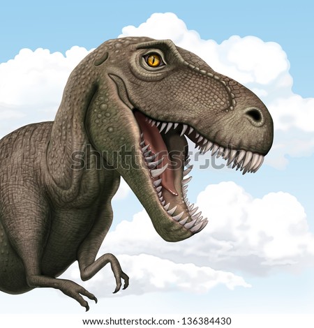 Close-up of Tyrannosaurus rex