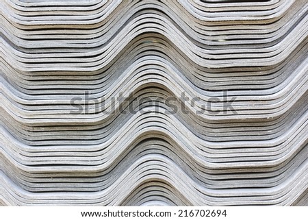 The stack of gypsum board preparing for construction, background, closeup