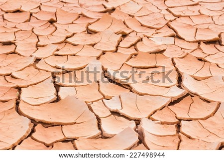 cracked soil ground, drought land so long waterless, perspective