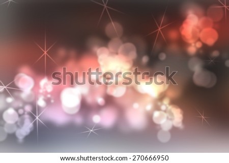 Abstract red  light background with beautiful gradient lines with beautiful twinkling bokeh