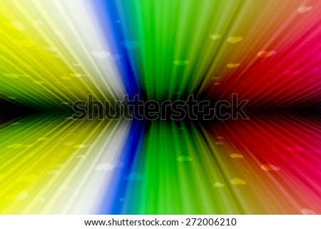 abstract background with vertical colorful stripes, with heart shape, perspective with radial blur