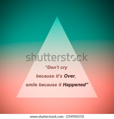 Life motivation quote with pastel background. inspirational life background.