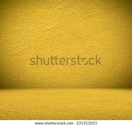 Yellow room wall background