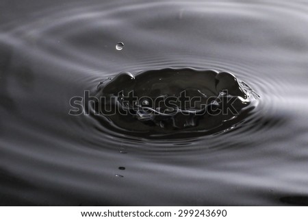 Smooth Dark water Splash drop