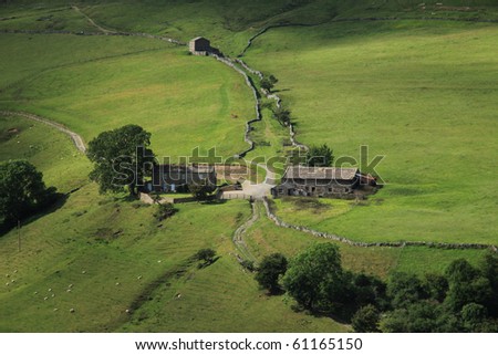 A lonely hill farm in the Yorkshire Dales, near Keld.