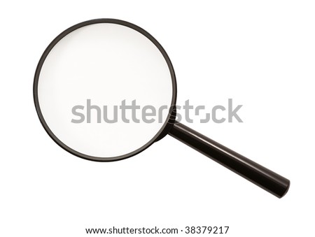 Magnifying glass (isolated)