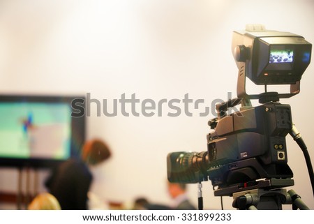 video camera ready to shoot tv programm