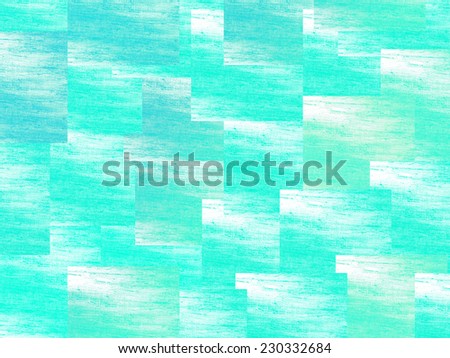 Abstract teal background - blue and green grunge squares
