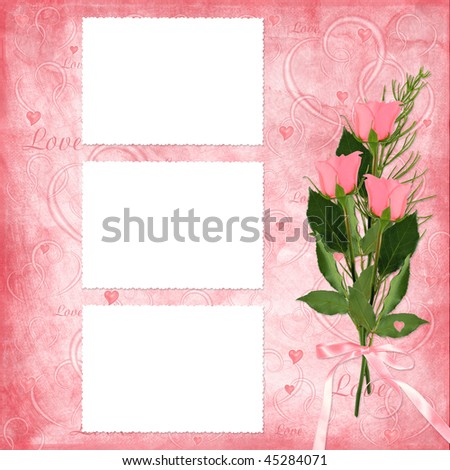 valentines day rose. stock photo : Valentines day