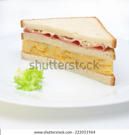 tortilla ham sandwich