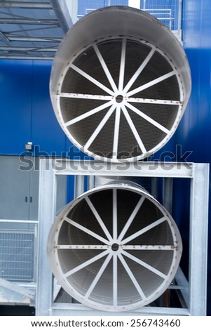 Air intakes for industrial ventilation air conditioning
