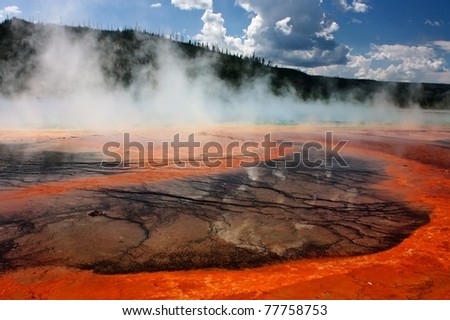 midway geyser basin, yellowstone national park, wyoming