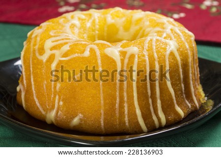 glazed lemon cake a tasty dessert 